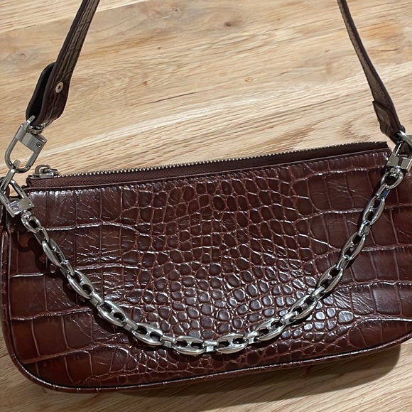BY FAR Brown Crocodile Rachel bag - Picture 10 of 13